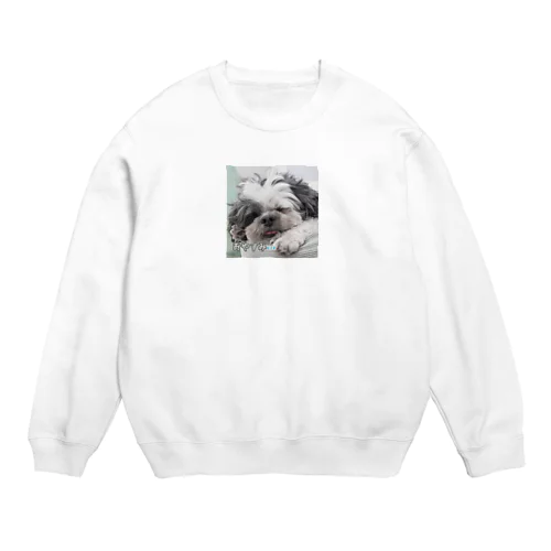 いねむりワンちゃん Crew Neck Sweatshirt