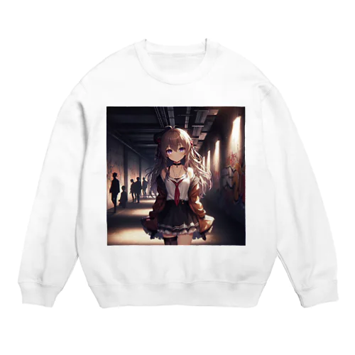 美少女㊾ Crew Neck Sweatshirt