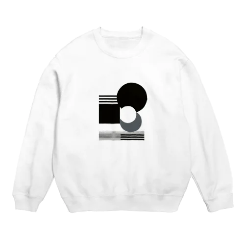 ミニマルなデザインと共鳴 Crew Neck Sweatshirt