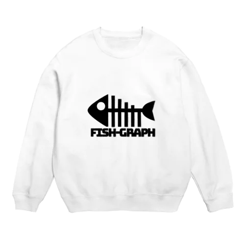 統計大好きFISH-GRAPH スウェット Crew Neck Sweatshirt