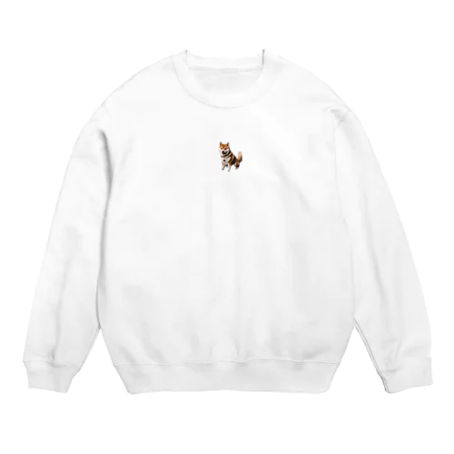 キュートで活発な柴犬 Crew Neck Sweatshirt