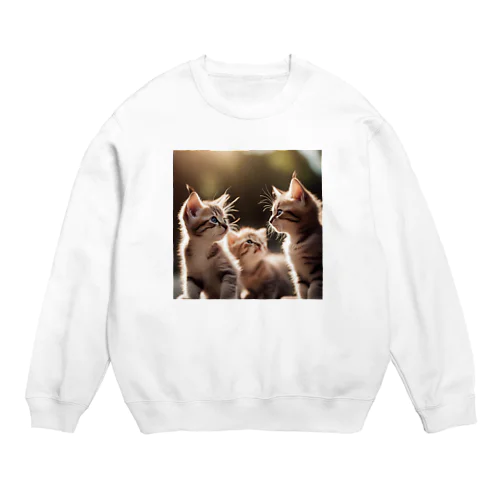 昼下がりの子猫たち Crew Neck Sweatshirt