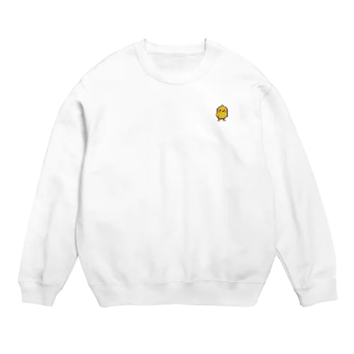 ドット絵風　ひよこグッズ Crew Neck Sweatshirt