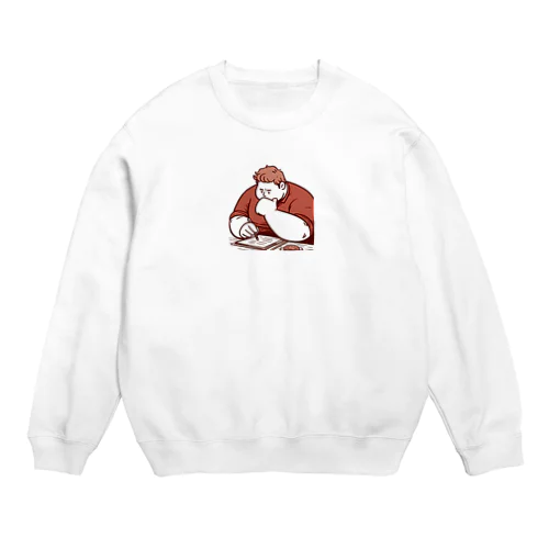 食べる間もない Crew Neck Sweatshirt