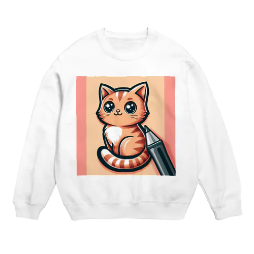 ねこニコばん Crew Neck Sweatshirt