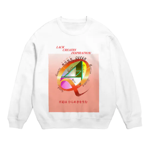 アルファベットタリスマン　Q-cb Crew Neck Sweatshirt