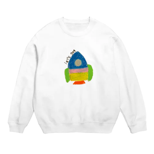 らくがきロケット Crew Neck Sweatshirt