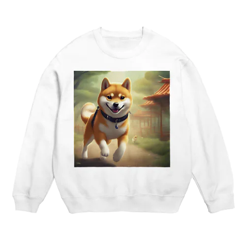 やんちゃな柴犬 Crew Neck Sweatshirt