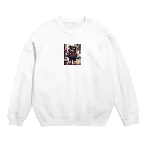 オシャレなクマ Crew Neck Sweatshirt