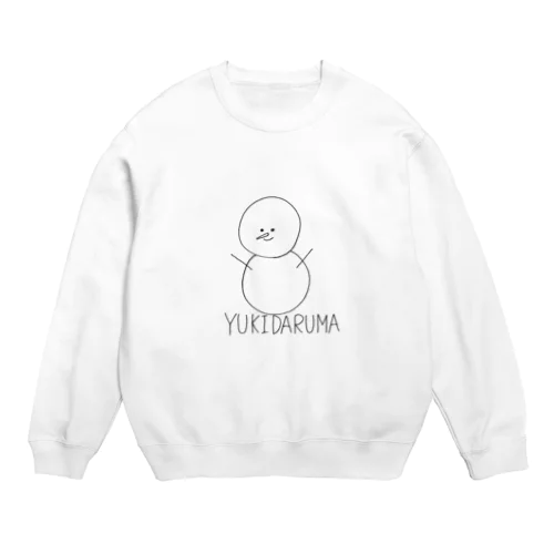 【手書き】雪だるま Crew Neck Sweatshirt