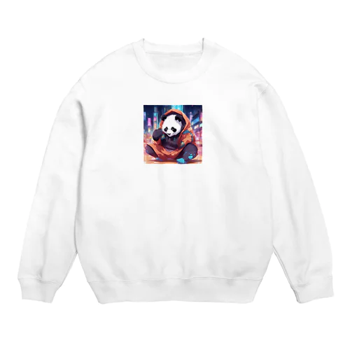 ラッパーパンダ Crew Neck Sweatshirt