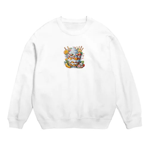 デカパフェ Crew Neck Sweatshirt