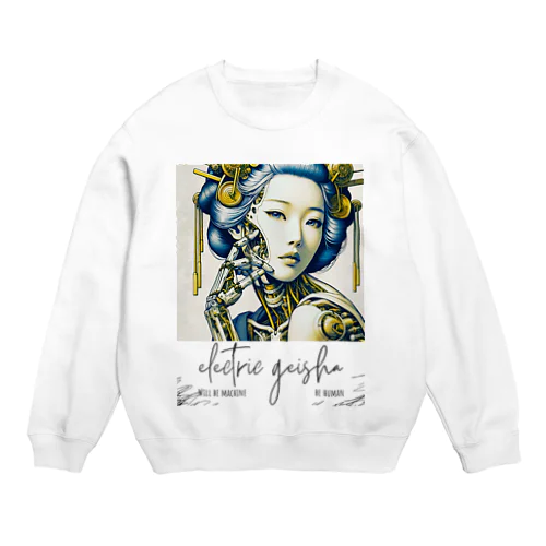 Cyber Punk Geisha Crew Neck Sweatshirt