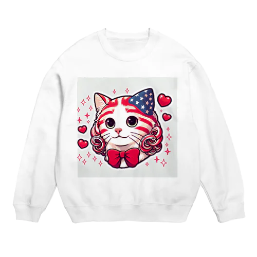 アメリカンなアメリカンカール Crew Neck Sweatshirt