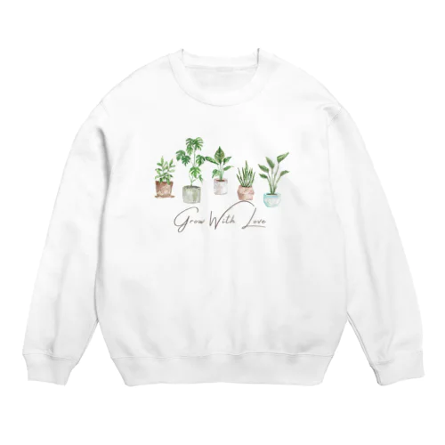 愛で育てる Crew Neck Sweatshirt