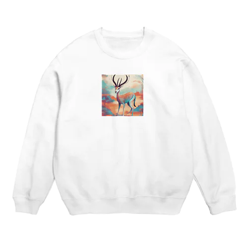 優雅なガゼル Crew Neck Sweatshirt