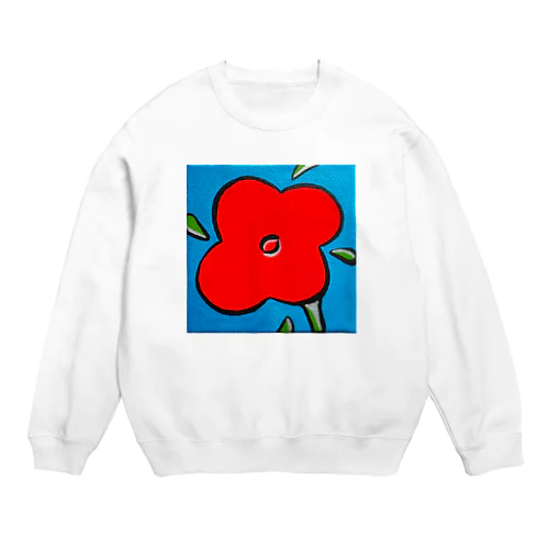 花とバンソウコウ Crew Neck Sweatshirt