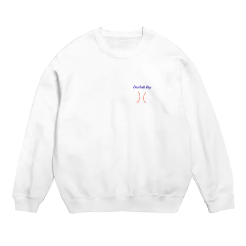 野球男子 Crew Neck Sweatshirt