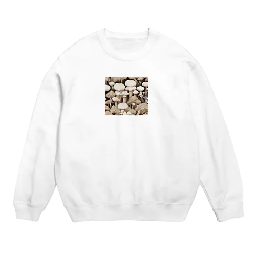 キノコの森 Crew Neck Sweatshirt