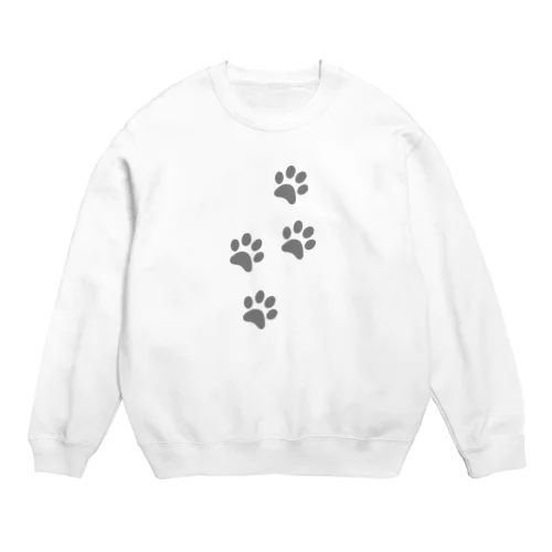 猫の足跡🐾 Crew Neck Sweatshirt