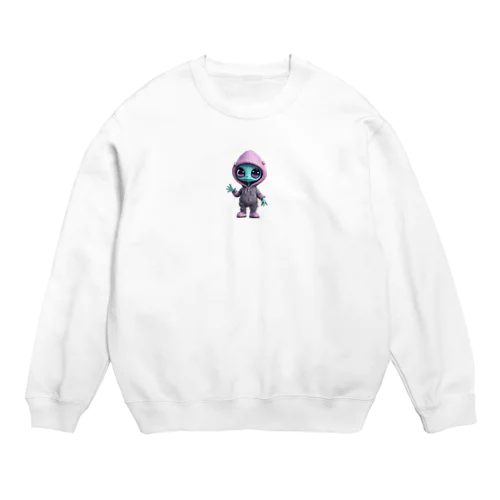 着ぐるみうちゅうじん Crew Neck Sweatshirt