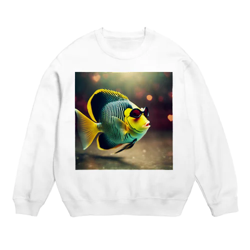 パリピ熱帯魚くん Crew Neck Sweatshirt