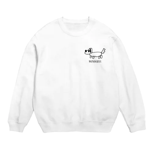 犬ワンダフル Crew Neck Sweatshirt