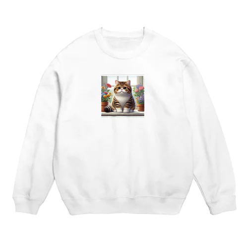 マンチカン Crew Neck Sweatshirt