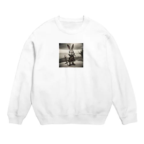 うさぎの剣士 Crew Neck Sweatshirt