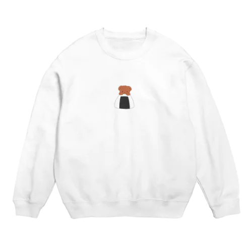 おにぎりわんこトイプードル Crew Neck Sweatshirt