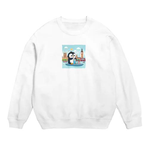 旅ペンギン　ロンドンでSUP❣️ Crew Neck Sweatshirt