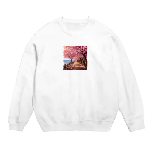 桜並木　なでしこ1478 Crew Neck Sweatshirt