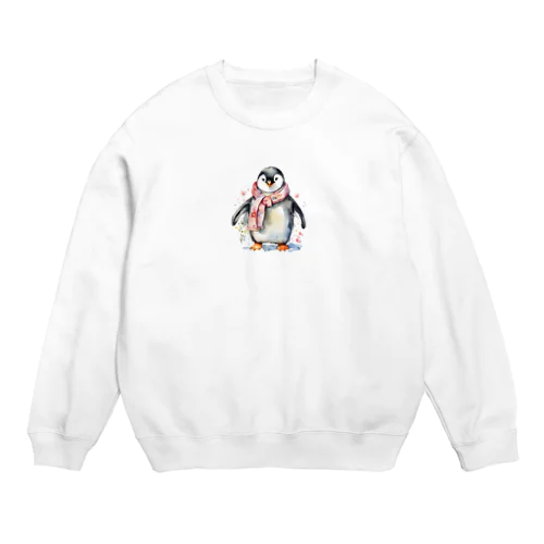 春を迎えるペンギン Crew Neck Sweatshirt