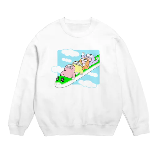 ギャーー！！(ジェットコースター) Crew Neck Sweatshirt