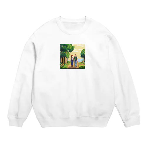 散歩デート Crew Neck Sweatshirt