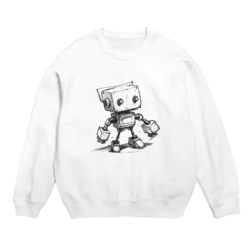 レトロ戦闘ロボットＣ Crew Neck Sweatshirt