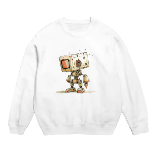 レトロ戦闘ロボットG Crew Neck Sweatshirt