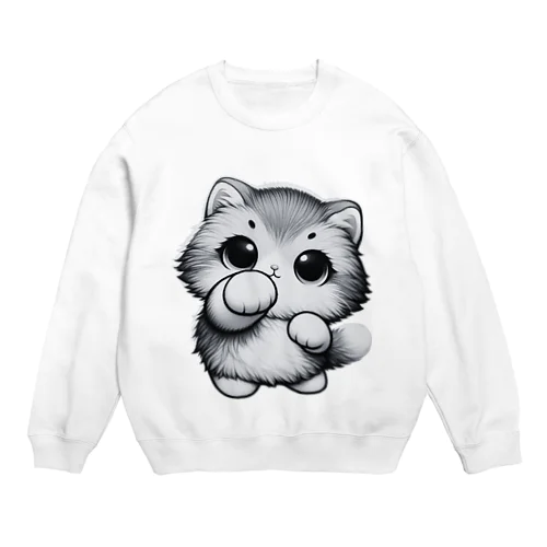 ニャンパンチ Crew Neck Sweatshirt