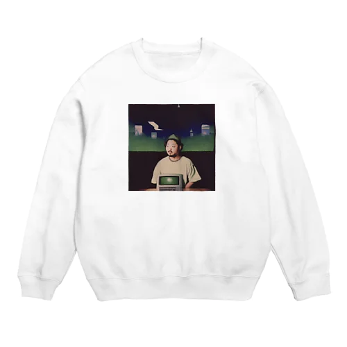 computer lover rapper Crew Neck Sweatshirt