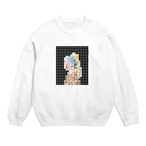 真珠の耳飾りの少女 Crew Neck Sweatshirt