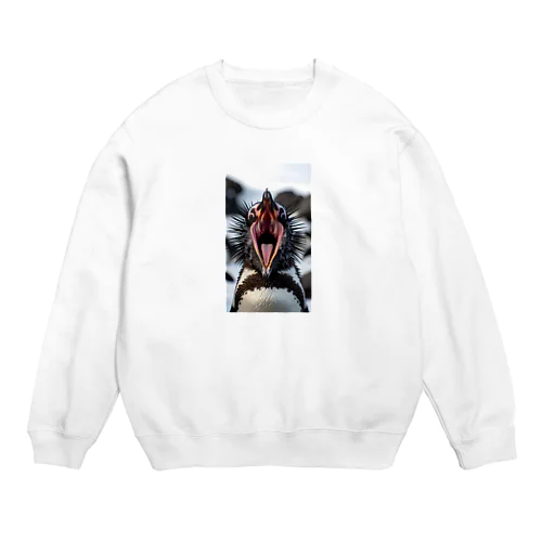 ペンギンの口の中 Crew Neck Sweatshirt