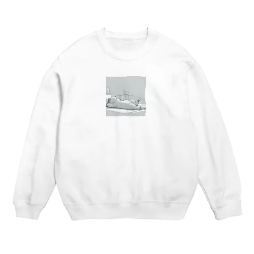 ゆるねこごろり Crew Neck Sweatshirt