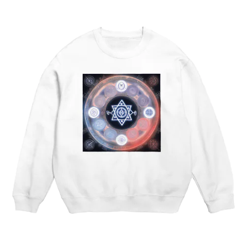 不思議模様・円 Crew Neck Sweatshirt