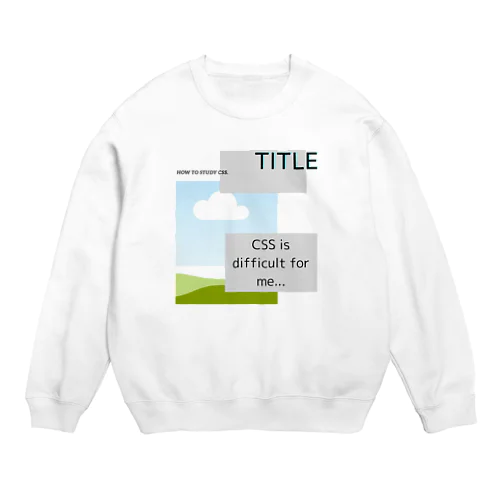 I got CSS! Crew Neck Sweatshirt