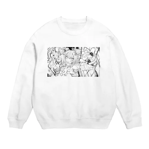 白黒 Crew Neck Sweatshirt