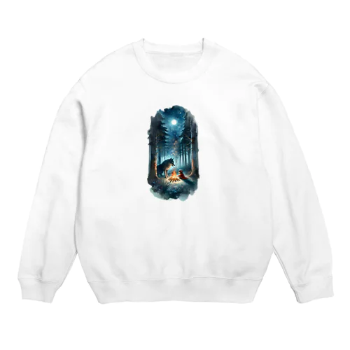 オオカミと少女- The Journey Together Crew Neck Sweatshirt