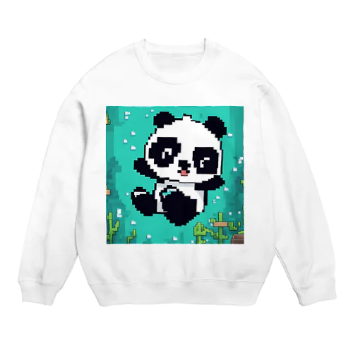 水中パンダ Crew Neck Sweatshirt