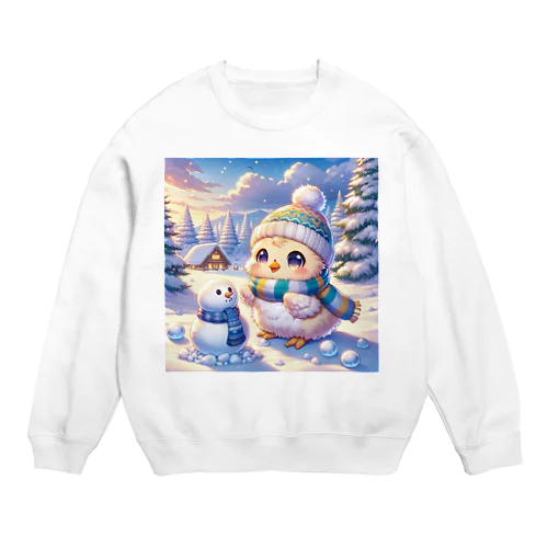 雪国のひよこ Crew Neck Sweatshirt