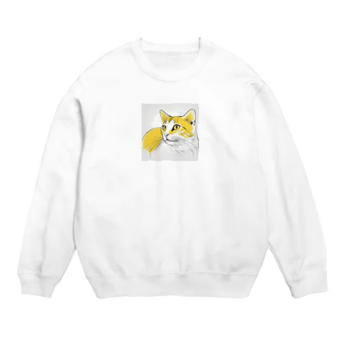 猫スケッチ　たまにゃん Crew Neck Sweatshirt