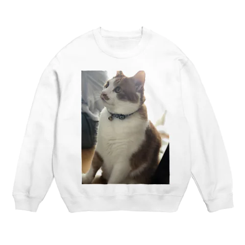 ベロ出し猫ちゃん Crew Neck Sweatshirt